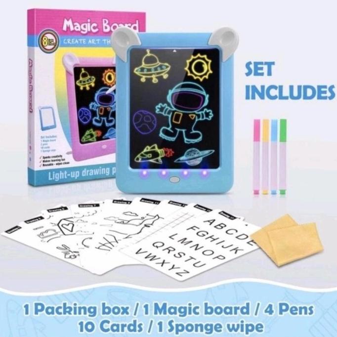 

Office & Stationery | Alat Tulis | Magic Board Drawing Led 3D 85127 - Papan Tulis Anak Papan Gambar Ajaib | Best Seller