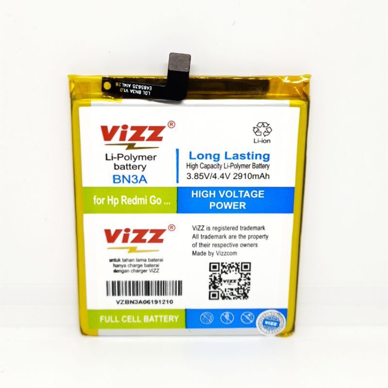 Baterai Vizz Xiaomi BN3A/Redmi go