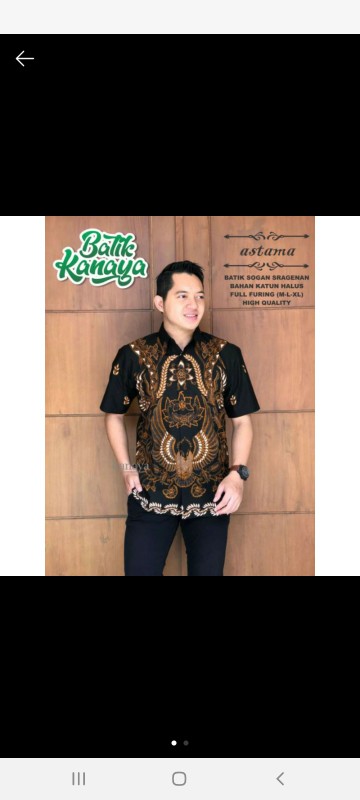 Kemeja Batik Pria Lengan Panjang Motif Terbaru Buar Seragam Kerja Kondangan Harian Sarimbit Dll