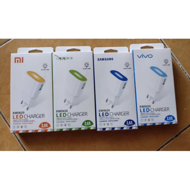 Charger LED 2.4A Casan xiaomi 2.4A LED 1usb Samsung vivo Oppo xiaomi
