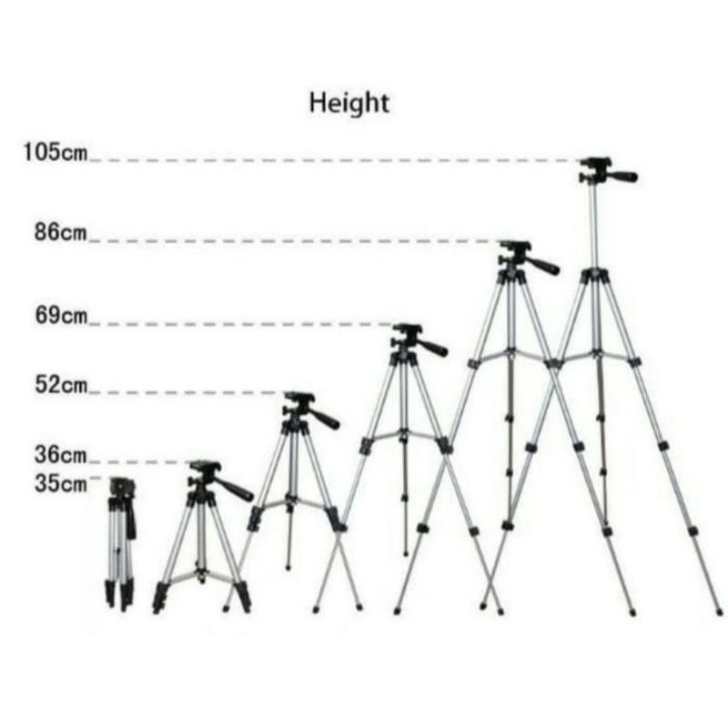 Tripod 3110 Tripod Hp Tripot Kamera Action Cam Tripod 1 Meter Tas Tripod Dudukan Kamera