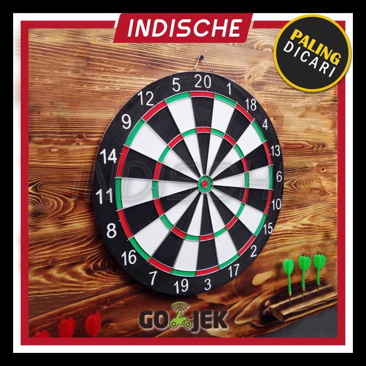 Dart Board / Dart Game / Papan Dart / Papan Lempar Busur Asli / Papan Panahan / 43 Cm Termurah