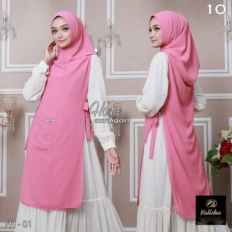 Jilbab Hijab Kerudung Bergo Khimar Hodie Cardigan Instan Syari 2 Layer Pet Ceruty Antem Jumbo Murah