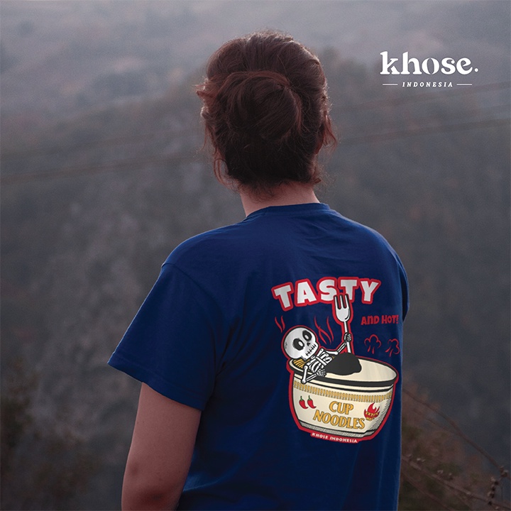 KHOSE T-SHIRT HOT CUP NOODLE KODE W-08 / KAOS OVERSIZE KEREN