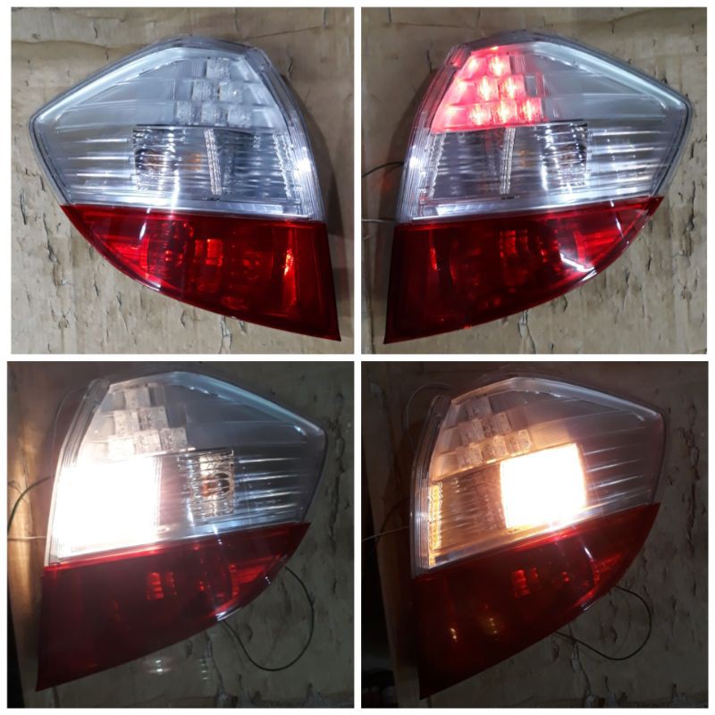217-1986-A Tail Lamp Stoplamp Lampu Rem Belakang Honda Fit Jazz Honda Jazz Fit GE8 2008-2014 LED Red