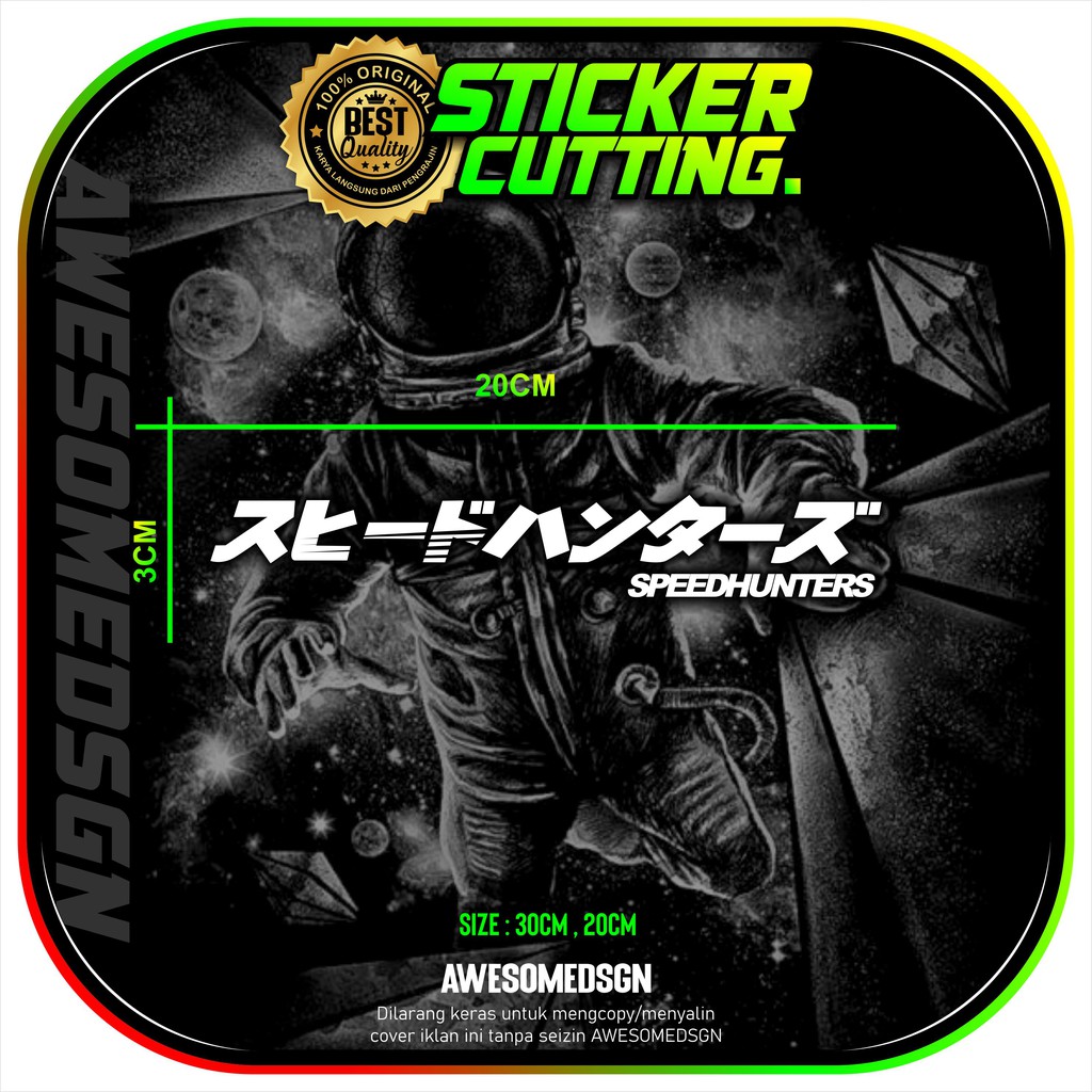 

sticker cutting kanji speedhunter