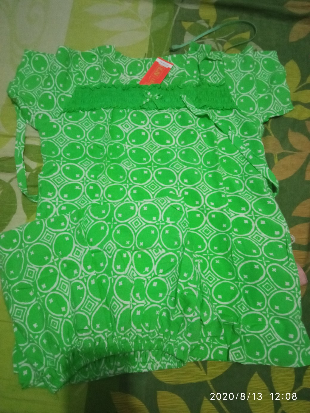 Setelan Babydoll Smock  Batik Cap