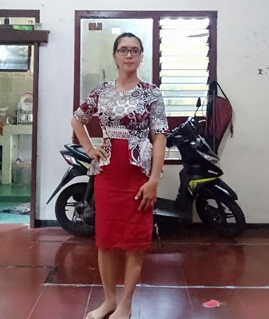 Lovia Dress Standar Dan Jumbo - Dress Batik Wanita