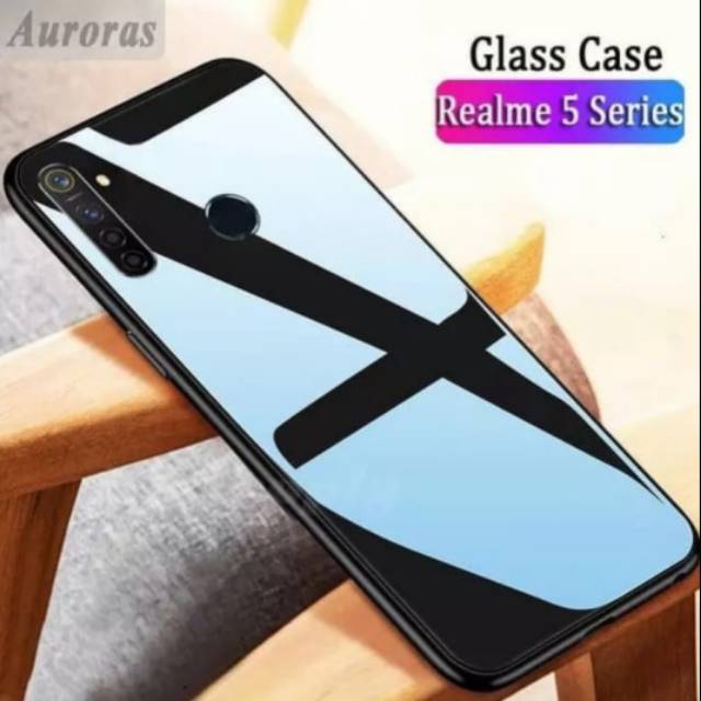 Oppo Realme 5/Realme 5 Pro Glass Case Hard Case Premium