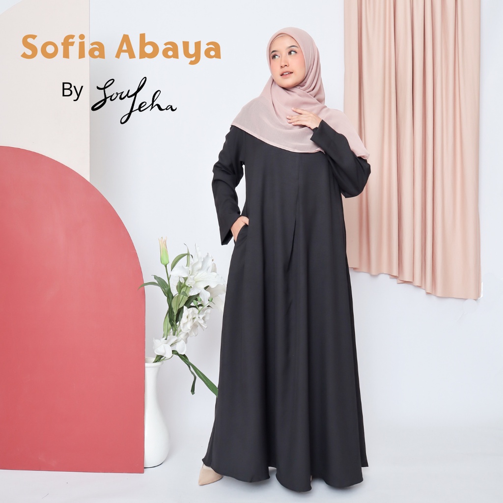 Soulleha Sofia Abaya Basic Abaya Turki Premium