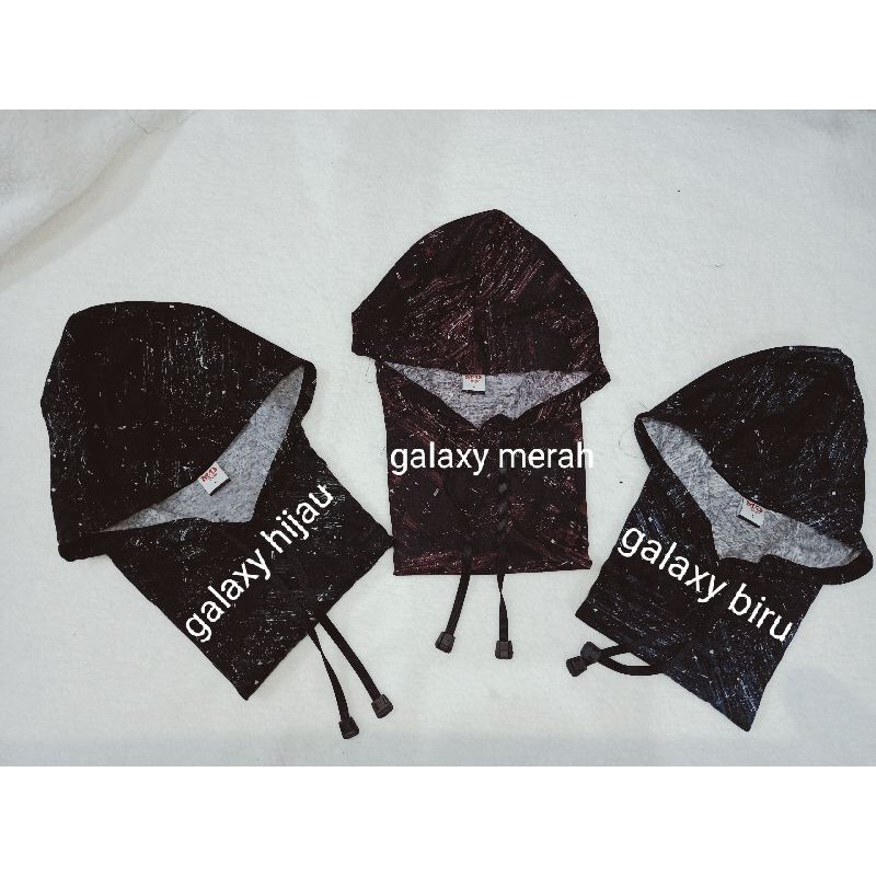 kaos hoodie galaxy lengan panjang