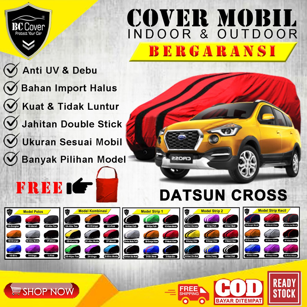 Body Cover Mobil DATSUN CROSS / Sarung Mobil Datsun Cross Selimut Pelindung Jas Mantol Kerudung Mantel Tutup Penutup Mobil Datsun Cross Outdoor