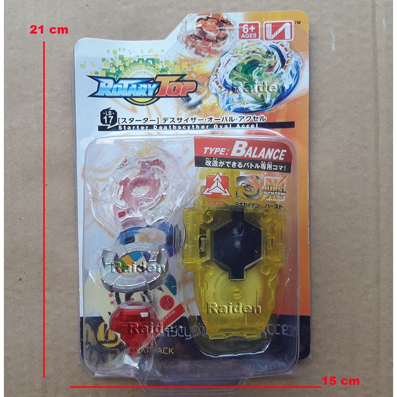 Beyblade Burst LB-17 Spriggan Spread tarikan tali String launcher gasing