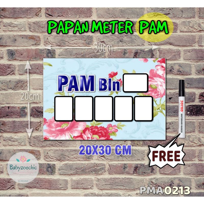 

Zoe Papan Meter Listrik PLN PAM motif Unik - Shabby 13