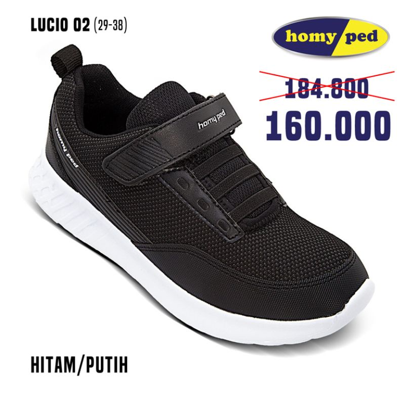 Sepatu Sekolah Homyped Lucio 02 original 100%(hanya sepatu saja)Free Kaos Kaki 2pcs