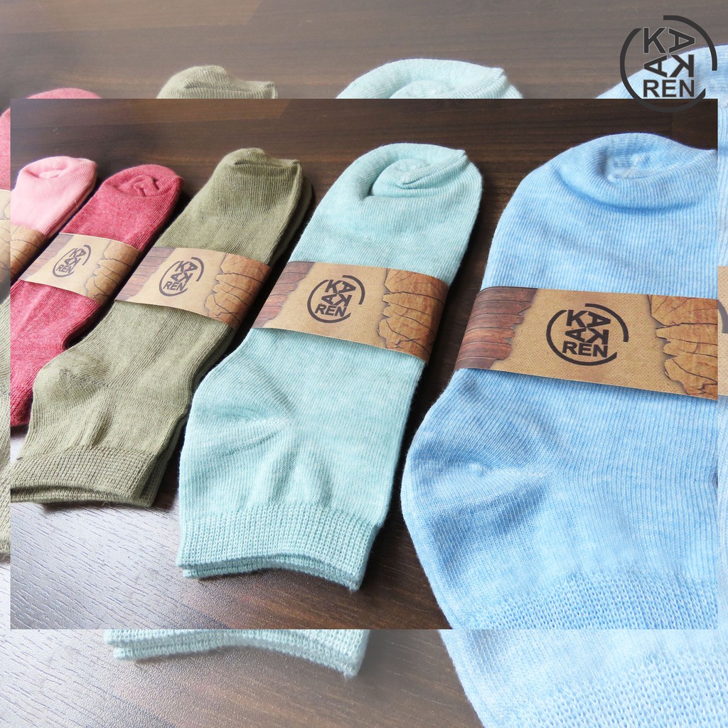 Kakaren Kaos Kaki Pendek Polos / Ankle Katun Unisex A