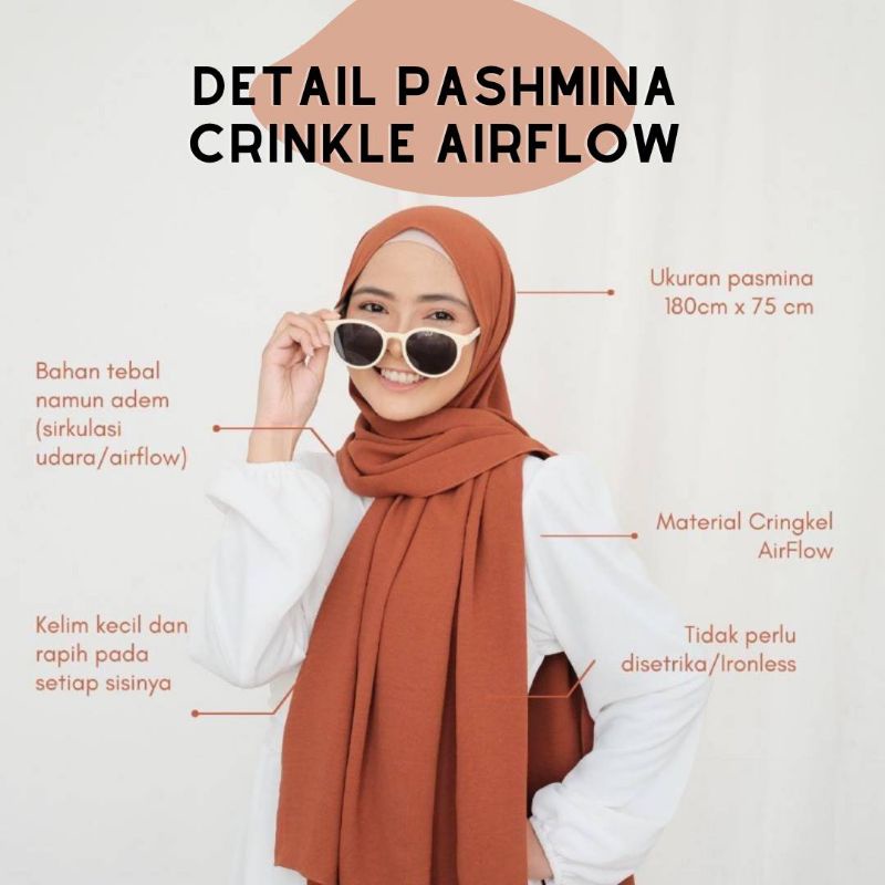 NC - PASHMINA CRINKLE AIRFLOW PREMIUM/PASHMINA CRINKLE SHAWL