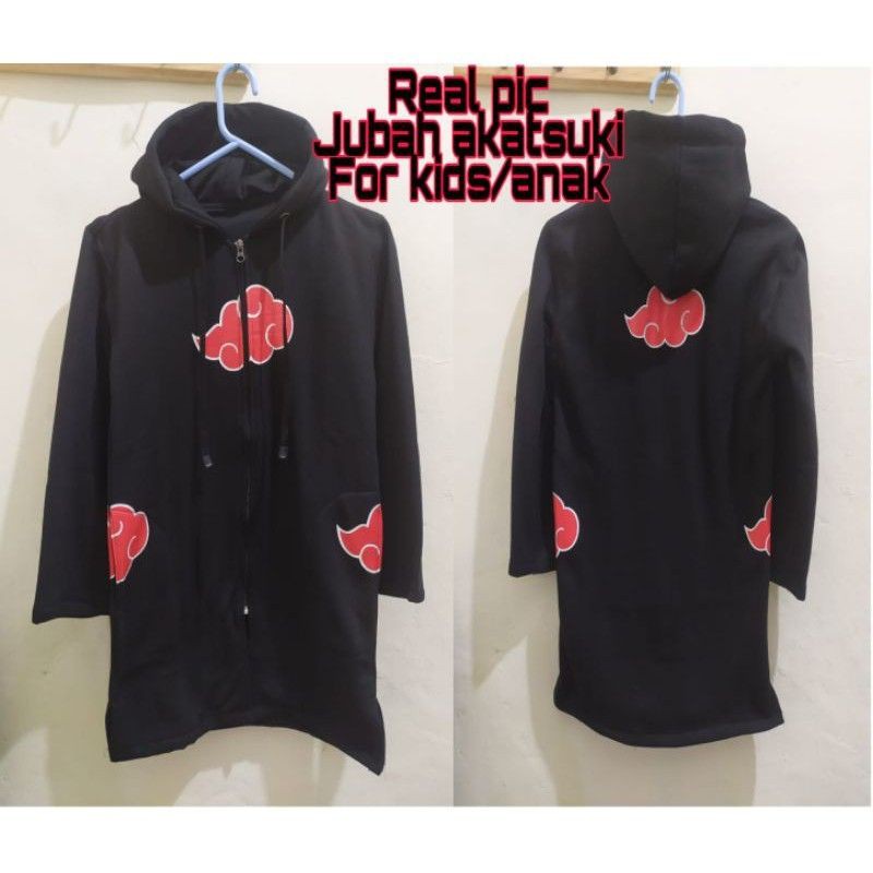 jaket jubah anak Akatsuki Hoodie