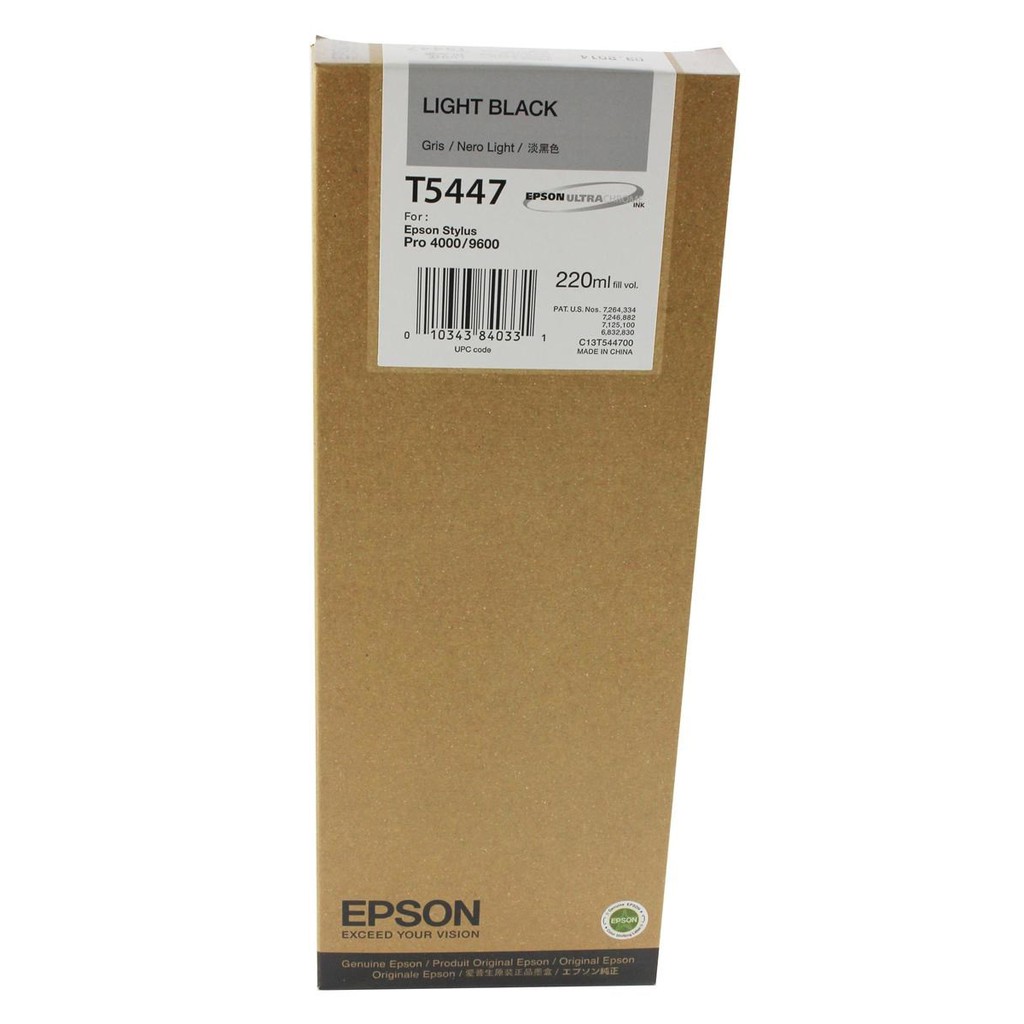 Catridge Tinta Original Epson T5447 Epson Pro 4000 9600 Light Black LB
