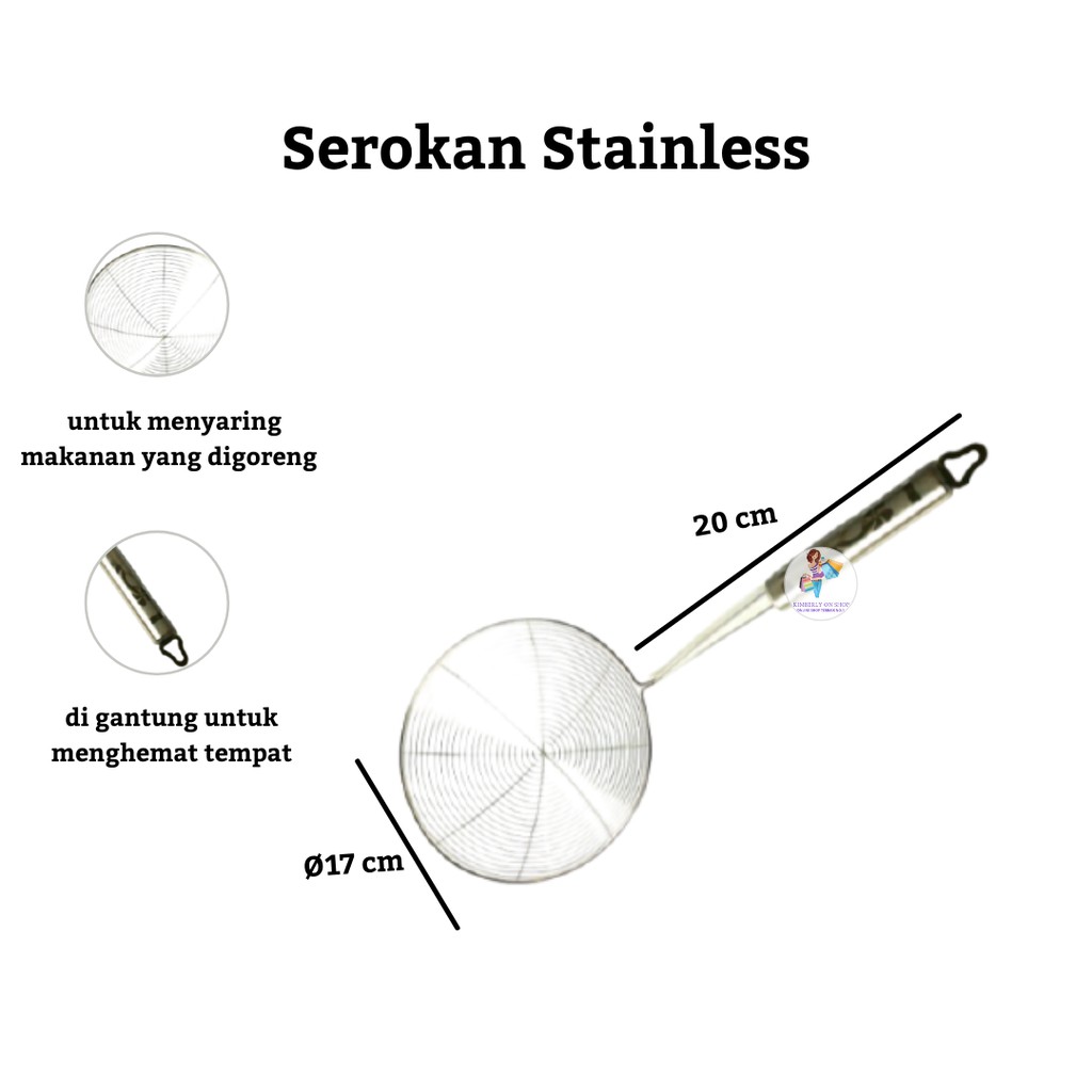 Saringan / Serokan Penggorengan Stainles Serbaguna