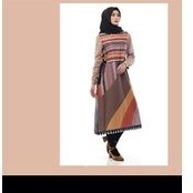 rainbow print midi by monel tunik monel size S & M pl monel bekas tunik monel second goodcond