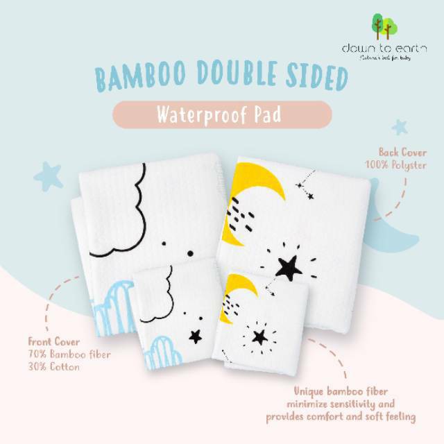 Korean Baby Bamboo Double Sided Waterproof Pad Moms Nature Down to Earth Korea Perlak Bayi Tataka