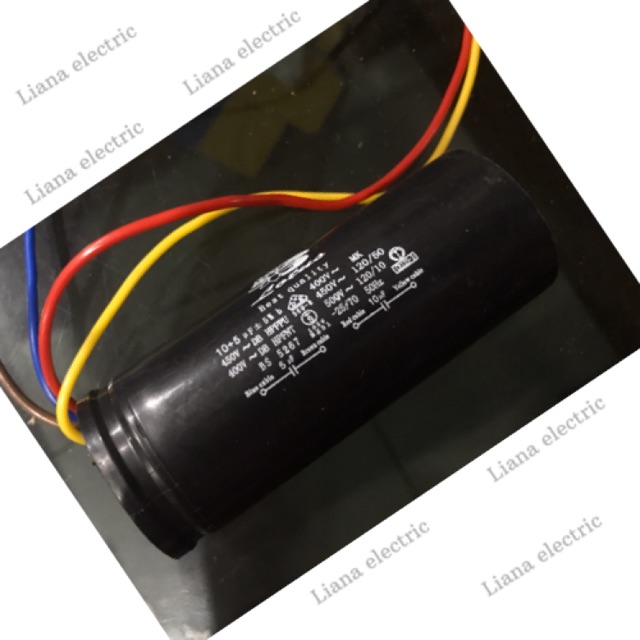 Capasitor / kapasitor 10 + 5 mikro farad