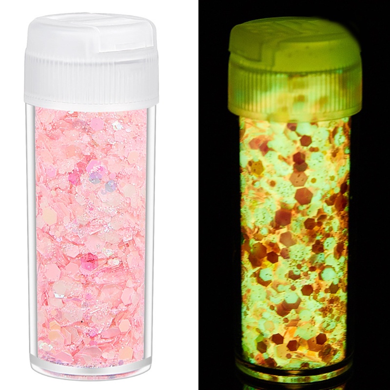 Siy Bubuk Glitter Sequin Epoxy Resin 12 / 18 / 24 Warna Dekorasi Nail Art / Perhiasan Diy