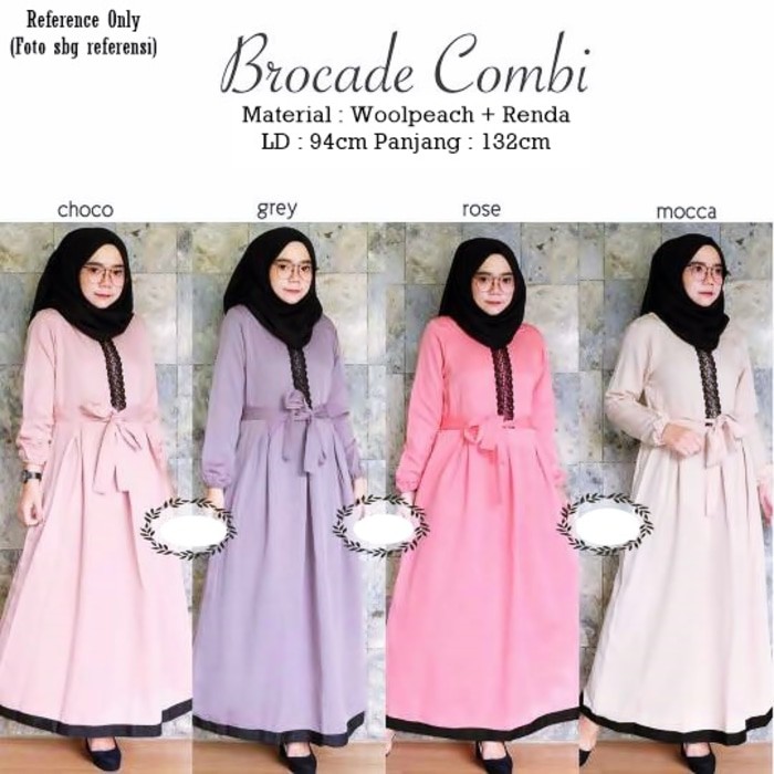 Busana Muslim Brocade Combi Koleksi Terbaru