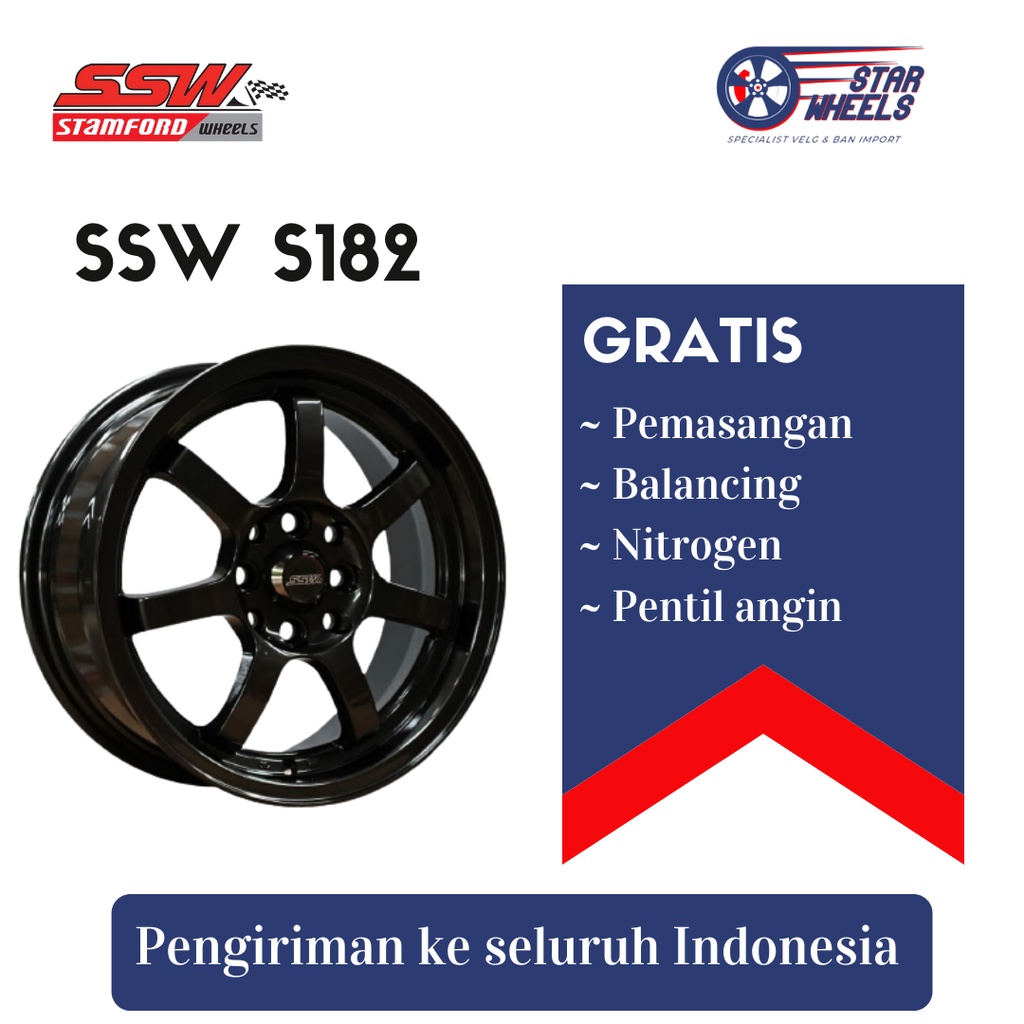 Velg Mobil SSW S182 R15 x6,5 4x100 .. 4x114.3 +42, (ABDS/LPBR,GMD,HS/LP,BUGM)