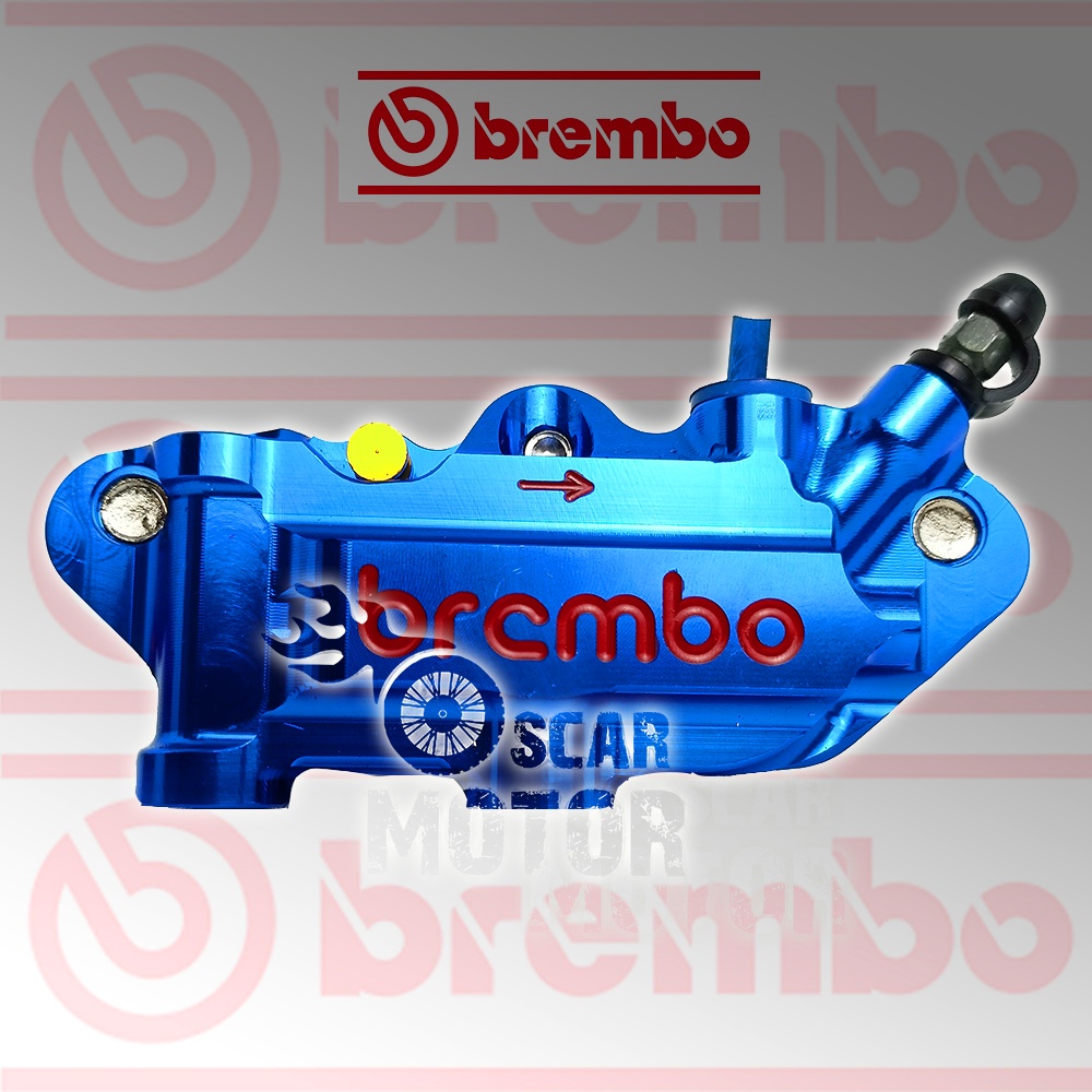 KALIPER BREMBP4 4P PALABABI KIRI KANAN FULL CNC OEM UNIVERSAL BRO ASLI motor