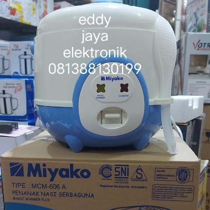 Rice Cooker Mini Miyako Mcm 606 A 0.6Lt Magic Com Jar Mejikom Kecil - Promo 