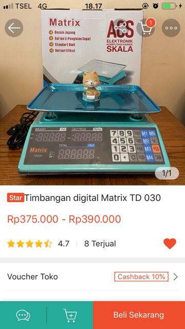 Timbangan Digital Matrix Td 030