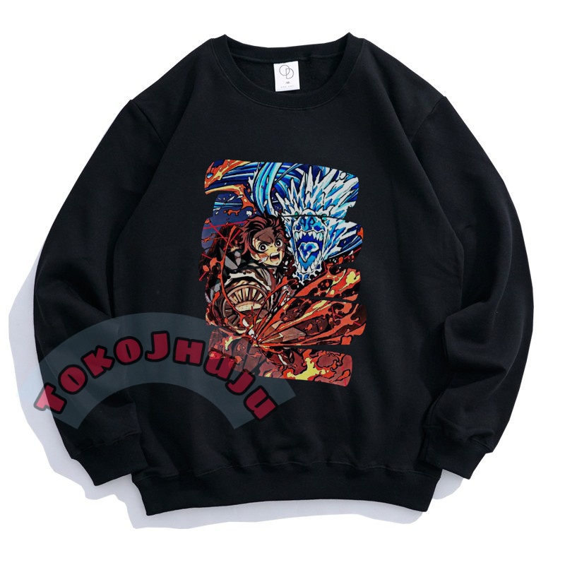 Basic Sweater Anime Kimetsu No Yaiba Demon Slayer Print DTF 01