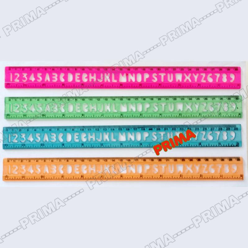 PENGGARIS HURUF / PENGGARIS ABJAD / PENGGARIS TEMPLATE 30x3cm