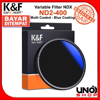 K&F Concept Variable Fader NDX ND2-400 Filter 40.5mm 49mm 52mm 55mm 58mm 62mm 67mm 72mm 77mm Blue Multi Coated