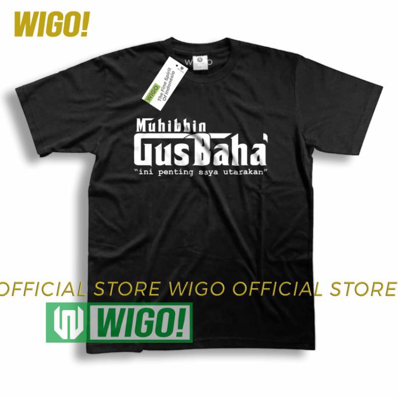 DJVNS T-shirt Kaos Muhibbin Gus Baha' Bahan Katun Lengan Pendek Pria Wanita