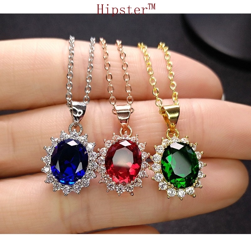 Classic Hot Sale Fashion and Fully-Jewelled Light Luxury Natural Emerald SUNFLOWER Pendant Necklace