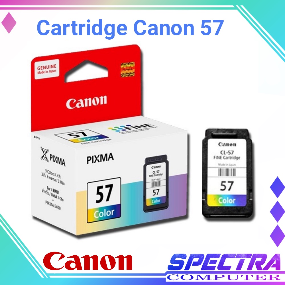 Cartridge Canon CL57 CL 57 Color Ink - Tinta Warna Original E410 E3170