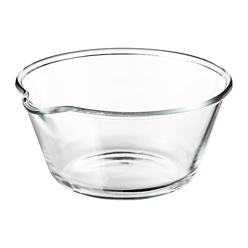 Mangkuk Tuang Kocok Adonan Kue Kaca Bening Besar 26 cm dengan Corong Mixer Bowl Tebal Peralatan Masa