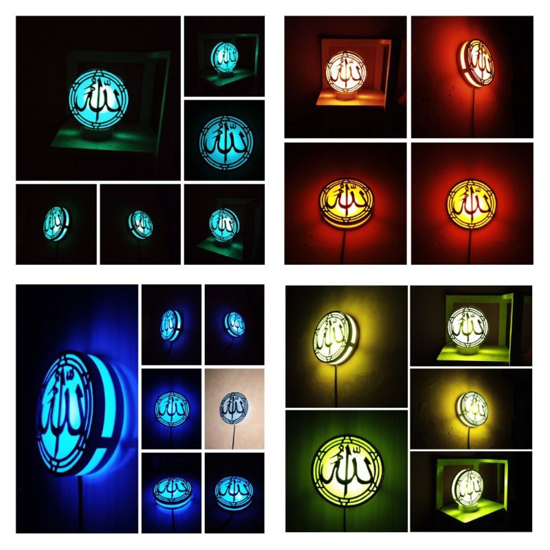 lampu hias led 3d karakter