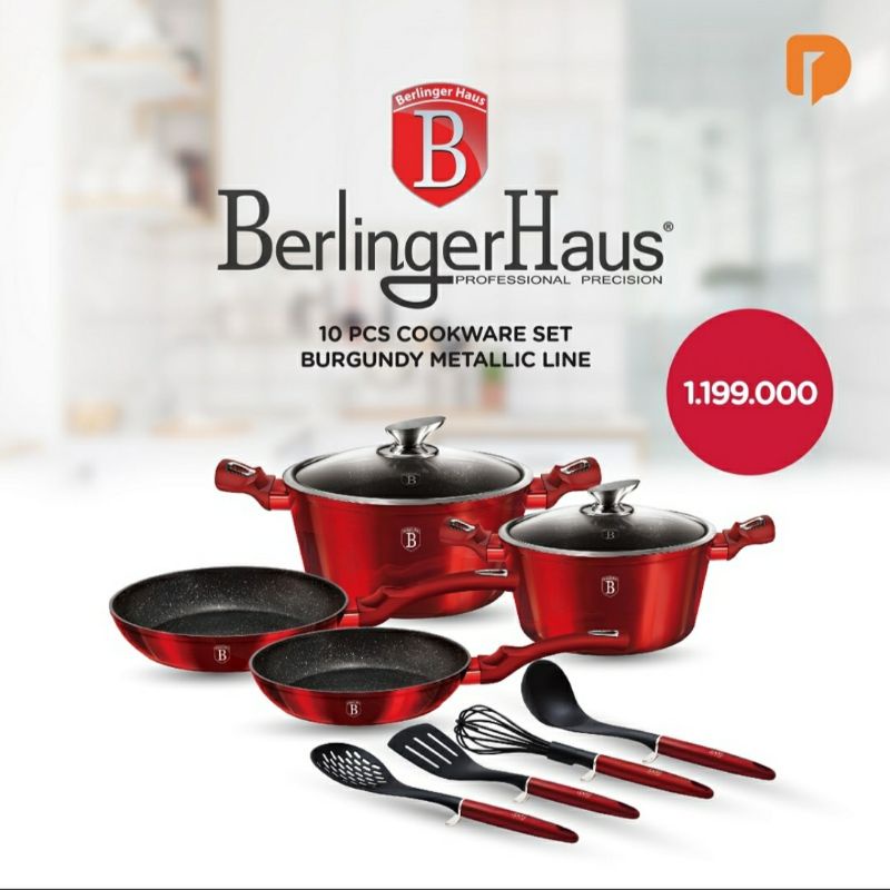 Berlinger Haus Cookware Set of 10 panci Sultan premium anti lengket