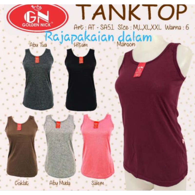 TANKTOP GOLDEN NICK || TANKTOP DEWASA ||