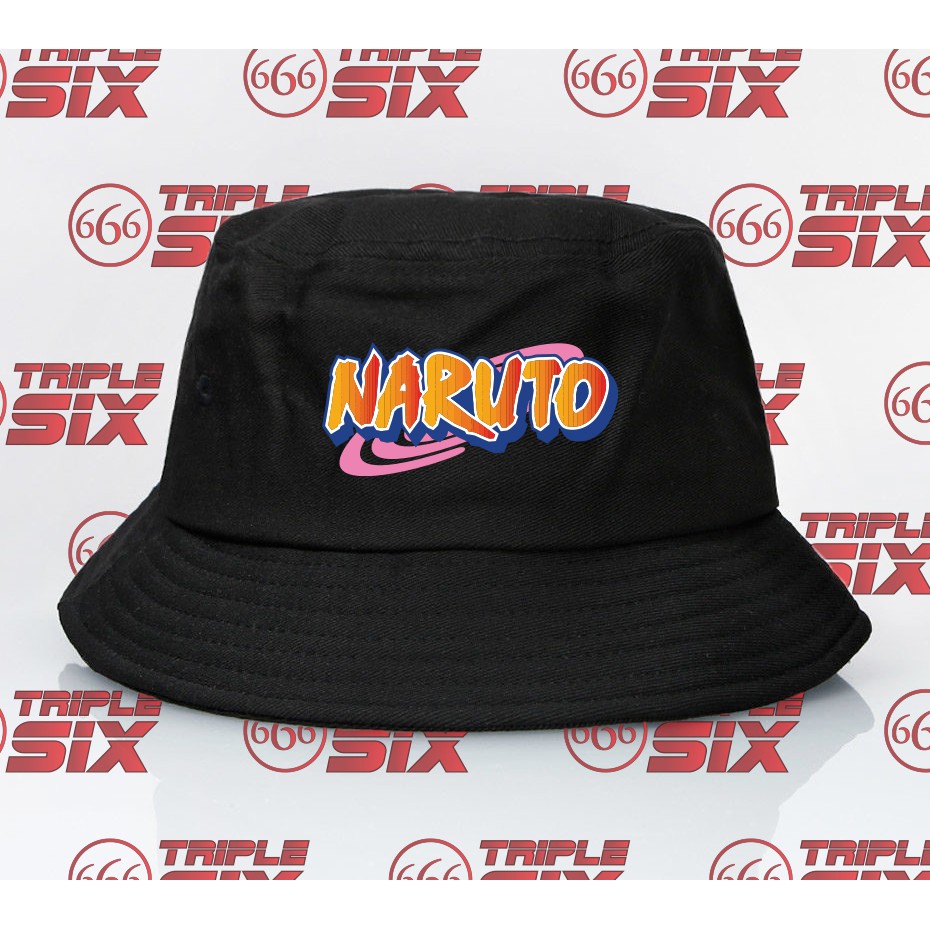 topi bucket Naruto komik jepang logo
