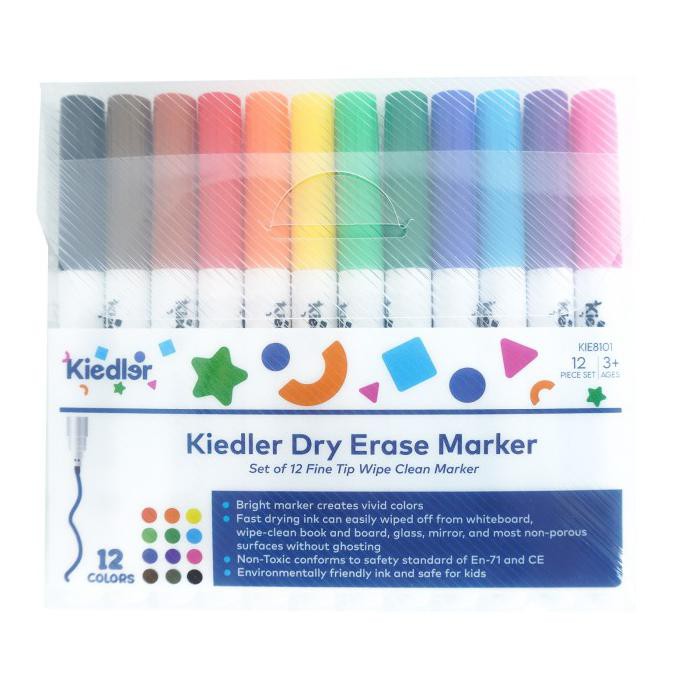 

Cuci Gudang Awal Tahun Kiedler White Board Dry Erase Marker 8pcs Spidol Wipe Clean Cuci Gudang Awal