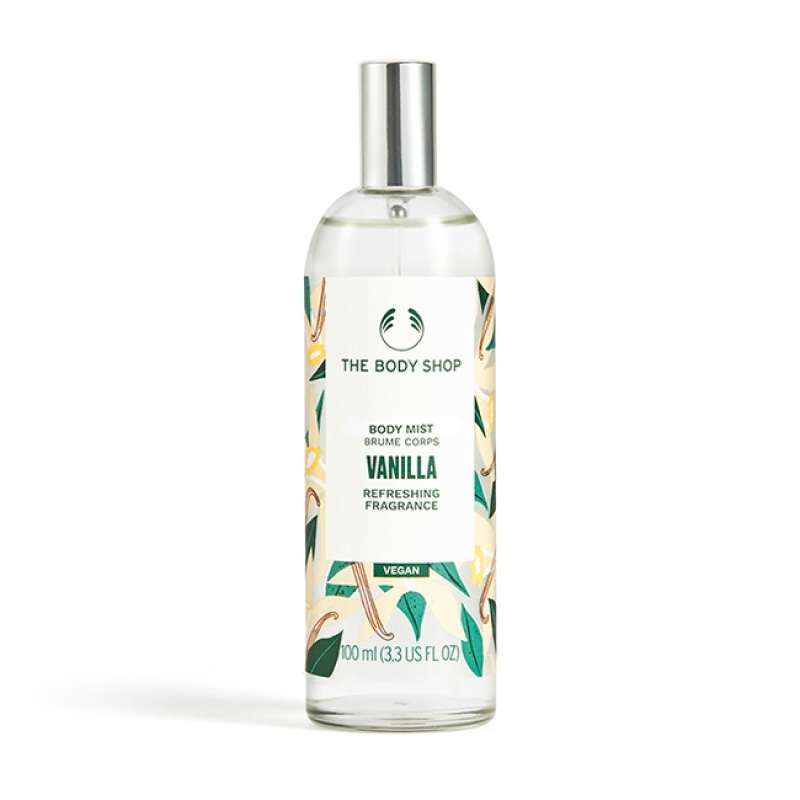 The Body Shop Vanilla Body Mist 100ml Original - Parfum Wanita Original Tahan Lama / Minyak Wangi Va
