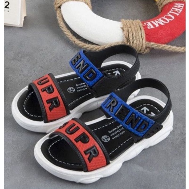 Medan Termurah KD037 (Size 24-33) Sendal import jelly Sandal anak laki laki import