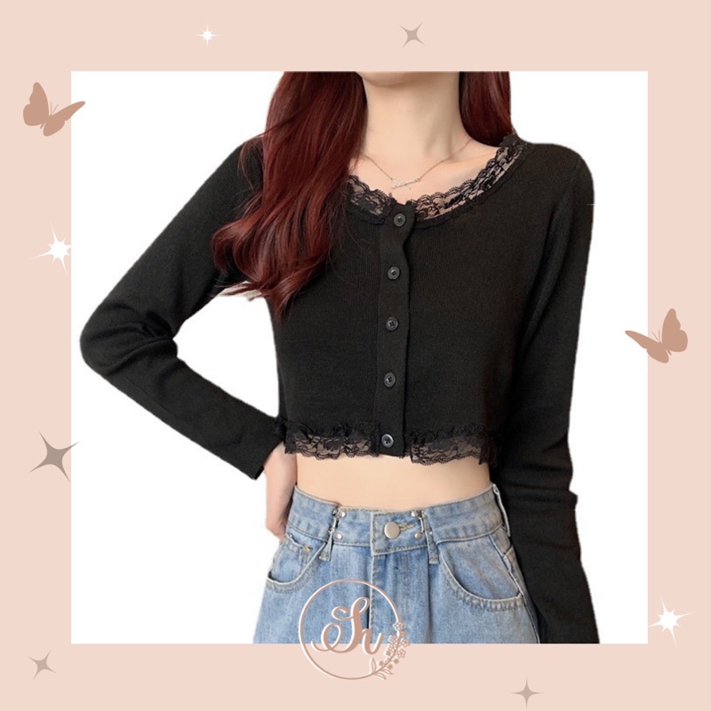 BKY - Lace Crop Top Korean Style - Somi