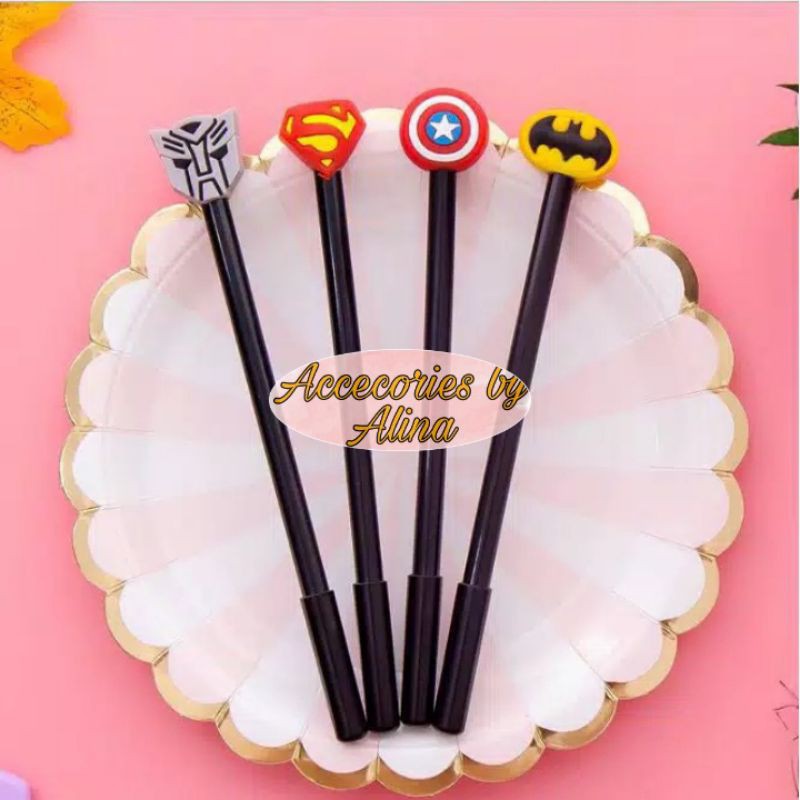 

Pulpen logo superhero Avenger/Batman/Spiderman/Transformers