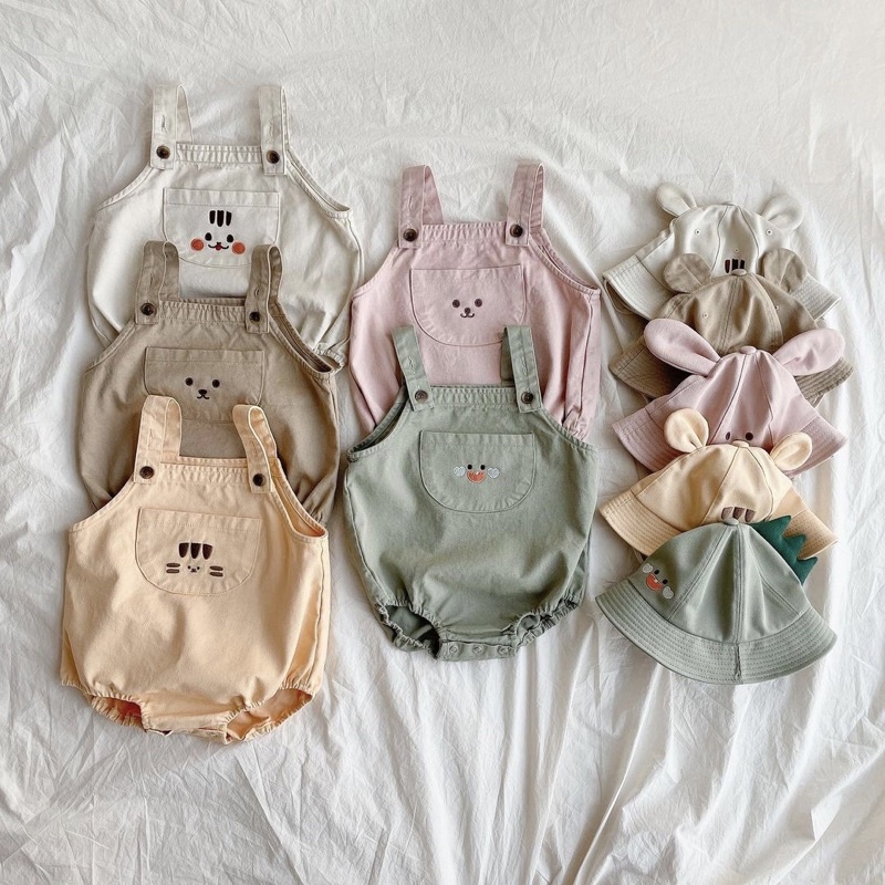 Animal overall bayi/kostum binatang bayi